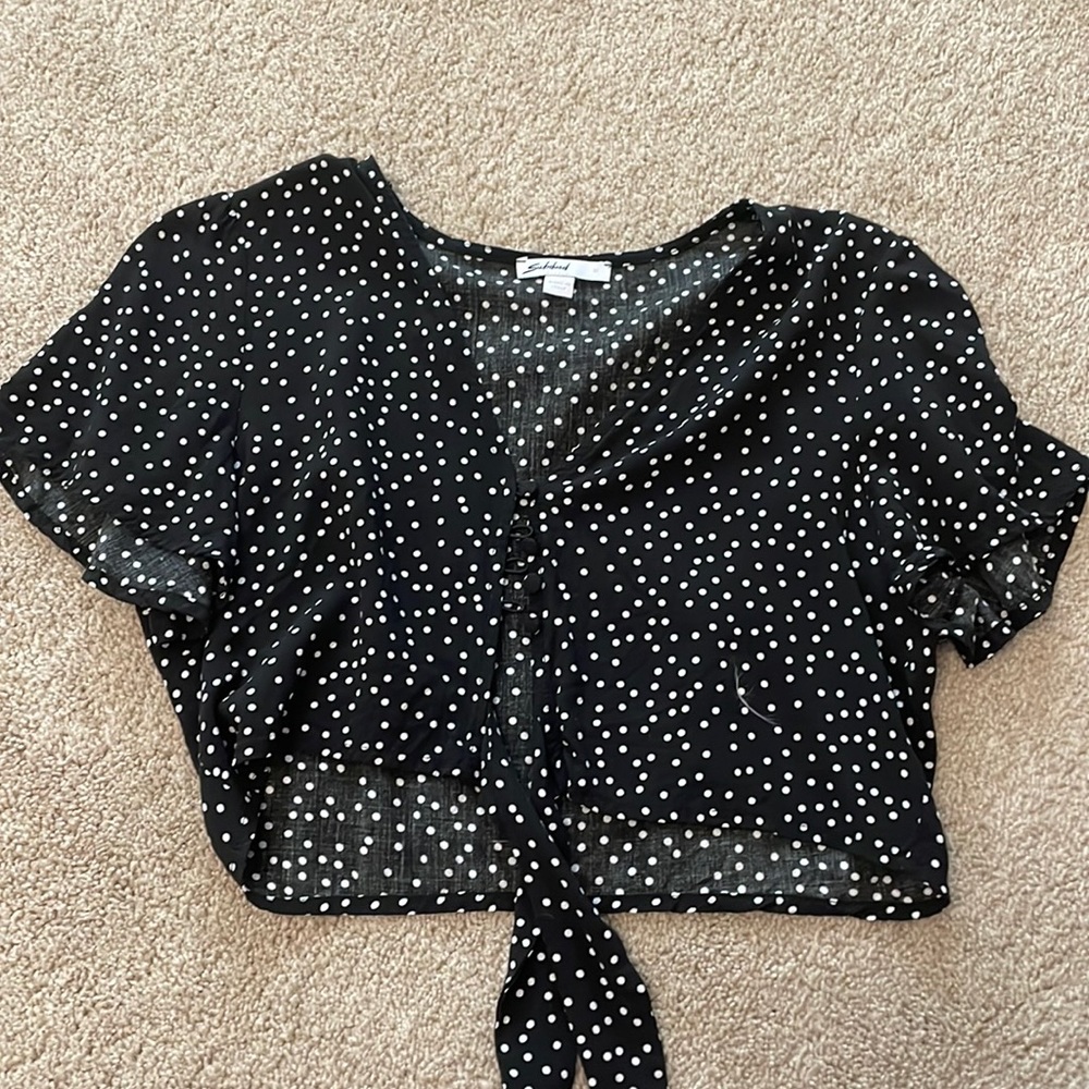 Button up crop top
